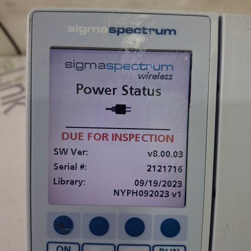 Baxter Baxter Sigma Spectrum 8.00.03 w/o Battery Infusion Pump Infusion Pump reLink Medical
