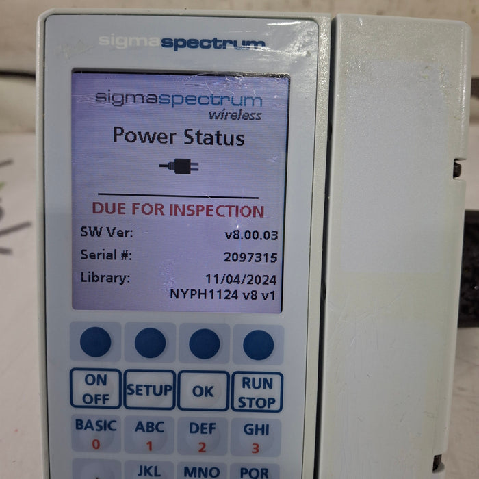 Baxter Baxter Sigma Spectrum 8.00.03 w/o Battery Infusion Pump Infusion Pump reLink Medical