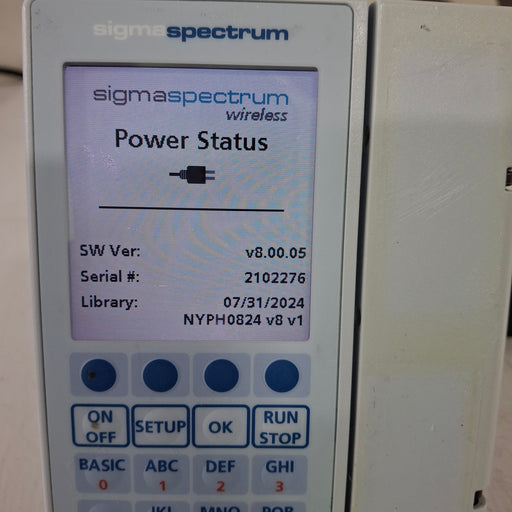 Baxter Baxter Sigma Spectrum 8.00.05 w/o Battery Infusion Pump Infusion Pump reLink Medical