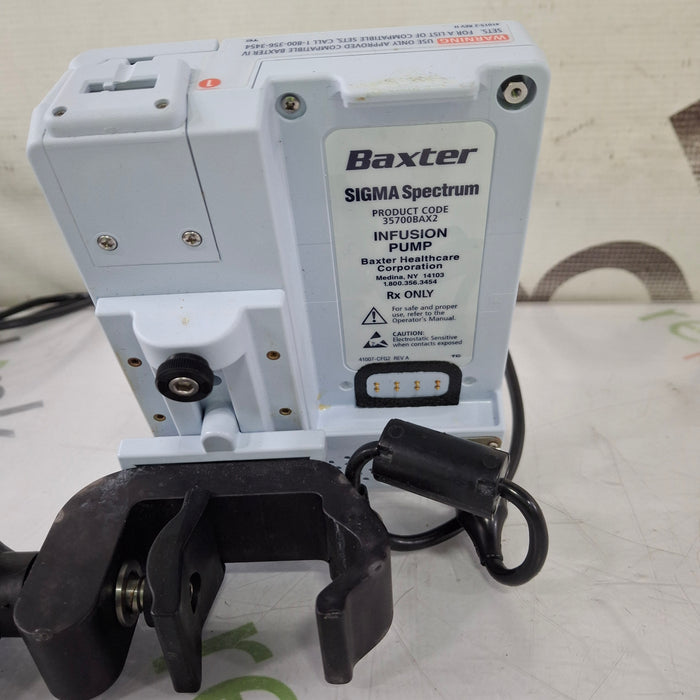 Baxter Sigma Spectrum w/Non Wireless or No Battery Infusion Pump