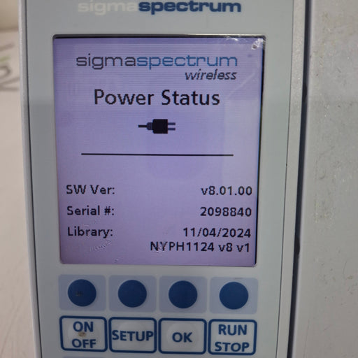 Baxter Baxter Sigma Spectrum 8.01.00 w/o Battery Infusion Pump Infusion Pump reLink Medical