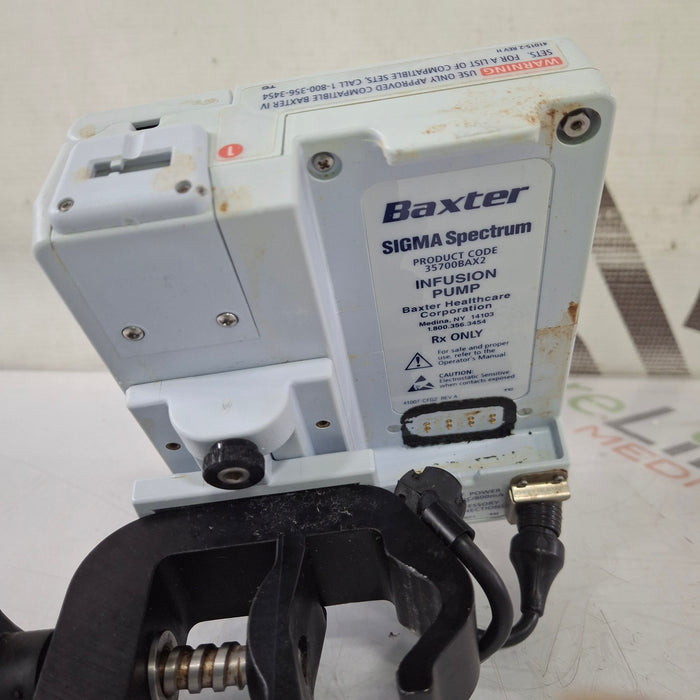 Baxter Baxter Sigma Spectrum 8.00.03 w/o Battery Infusion Pump Infusion Pump reLink Medical