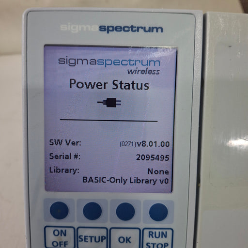 Baxter Baxter Sigma Spectrum 8.01.00 w/o Battery Infusion Pump Infusion Pump reLink Medical