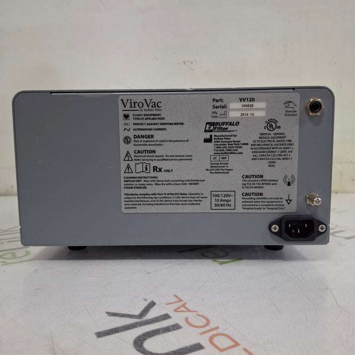 Buffalo Filter Buffalo Filter ViroVac Smoke Evacuation System Surgical Equipment reLink Medical
