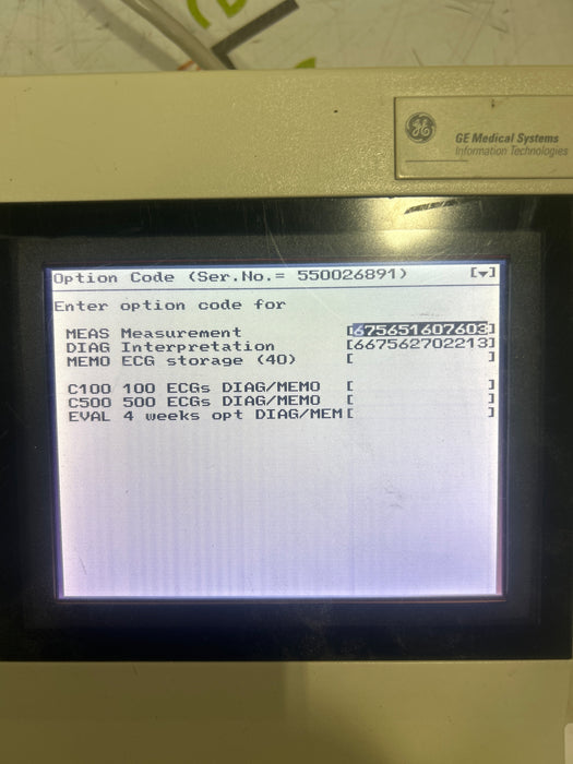 GE Healthcare GE Healthcare MAC 1200 ECG Cardiology reLink Medical