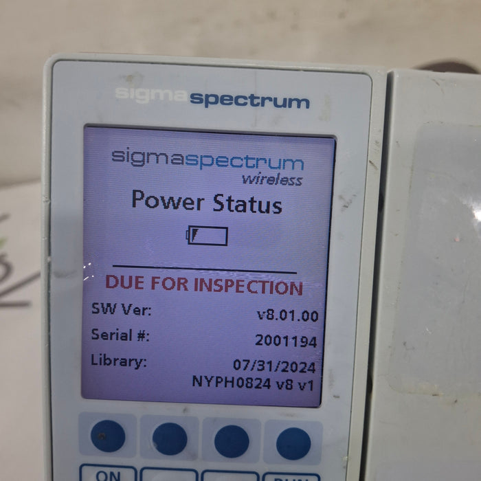 Baxter Baxter Sigma Spectrum 8.01.00 w/o Battery Infusion Pump Infusion Pump reLink Medical