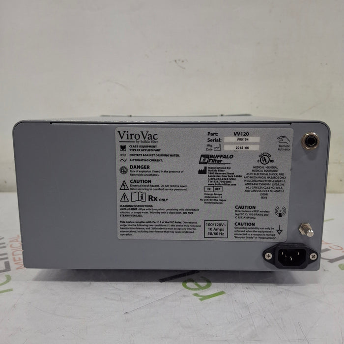 Buffalo Filter Buffalo Filter ViroVac Smoke Evacuation System Surgical Equipment reLink Medical