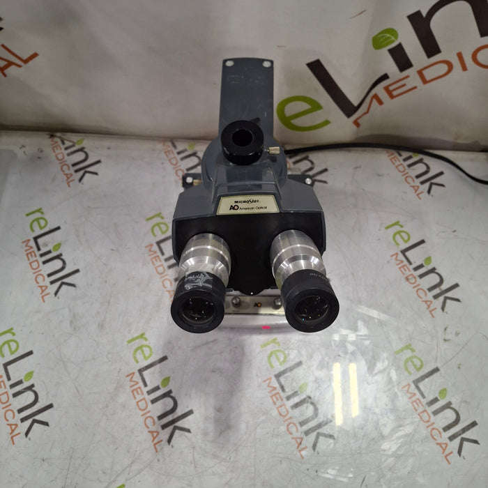 American Optical One-Ten Binocular Microscope