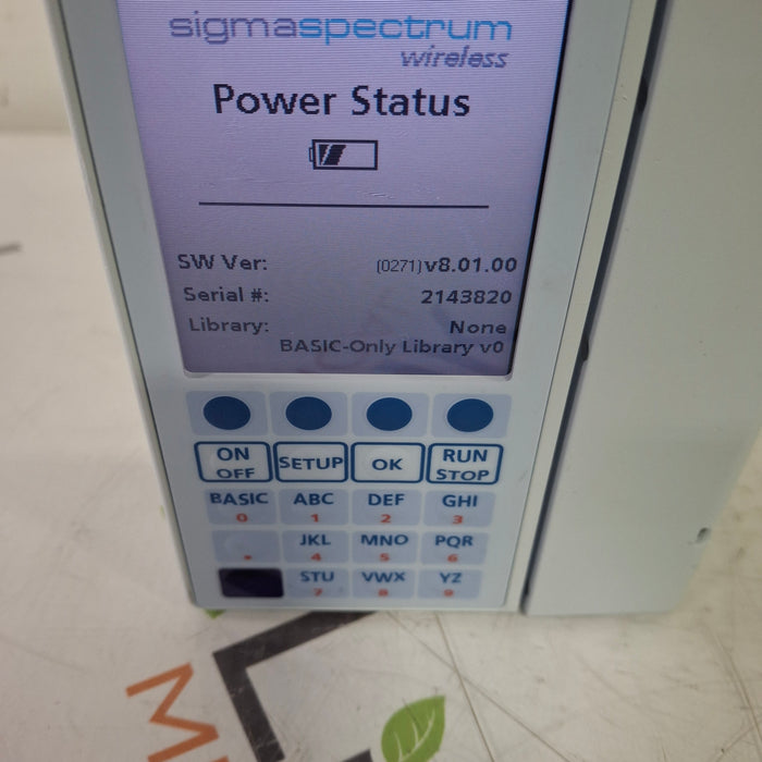 Baxter Baxter Sigma Spectrum 8.01.00 w/o Battery Infusion Pump Infusion Pump reLink Medical