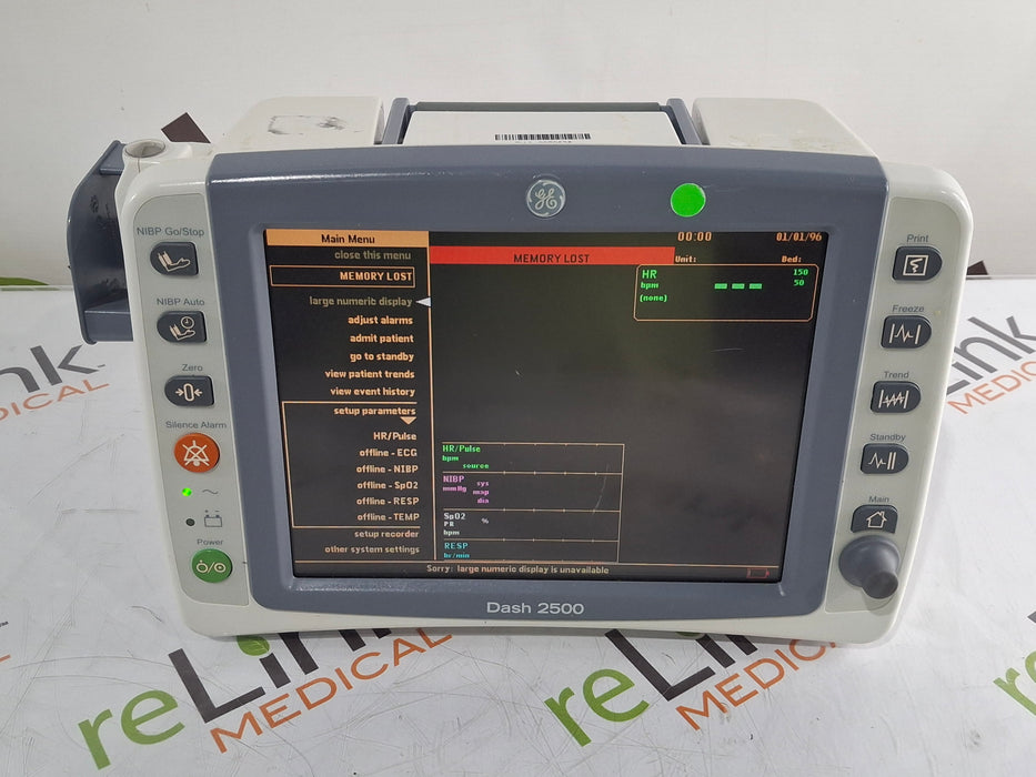 GE Healthcare Dash 2500 Patient Monitor