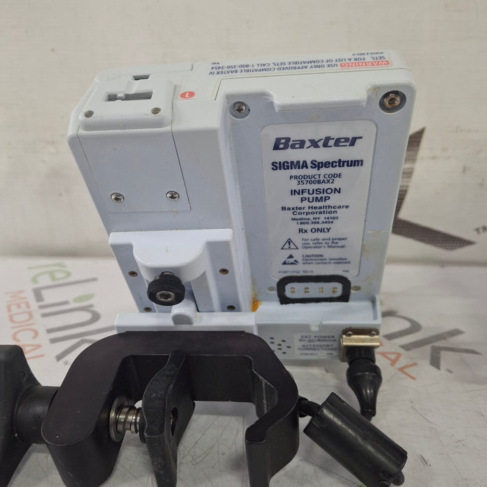 Baxter Sigma Spectrum w/Non Wireless or No Battery Infusion Pump