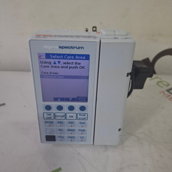 Baxter Baxter Sigma Spectrum 8.01.00 w/o Battery Infusion Pump Infusion Pump reLink Medical