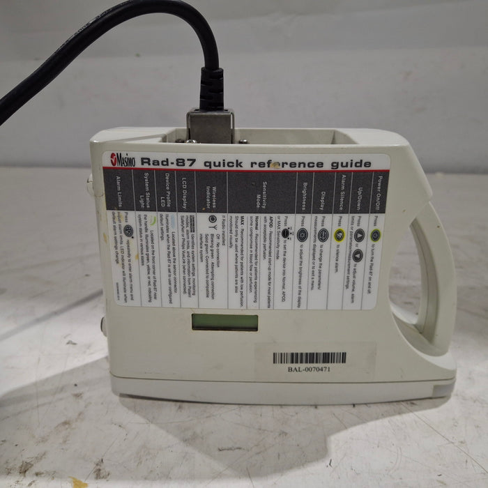 Masimo Masimo Rad 87 Rainbow Set Pulse Oximeter Patient Monitors reLink Medical