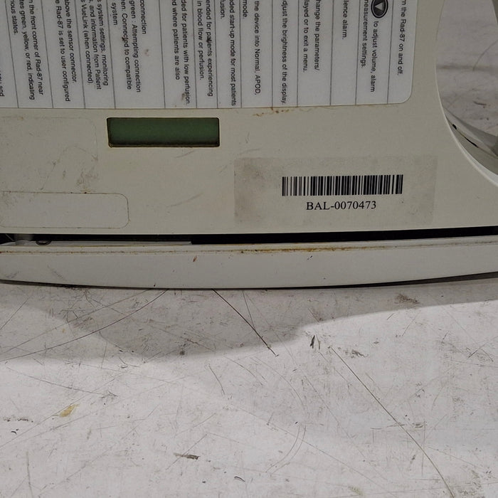 Masimo Masimo Rad 87 Rainbow Set Pulse Oximeter Patient Monitors reLink Medical