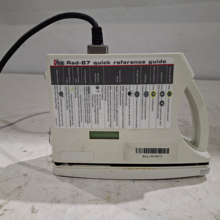 Masimo Masimo Rad 87 Rainbow Set Pulse Oximeter Patient Monitors reLink Medical