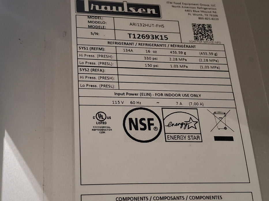 Traulsen ARI132HUT-FHS Refrigerator