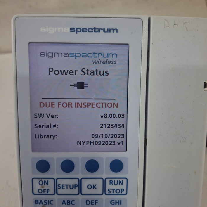 Baxter Baxter Sigma Spectrum 8.00.03 w/o Battery Infusion Pump Infusion Pump reLink Medical