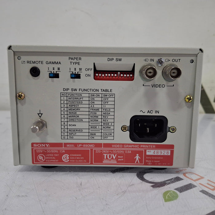 Sony Sony UP-890MD Imager / Printer Ultrasound reLink Medical
