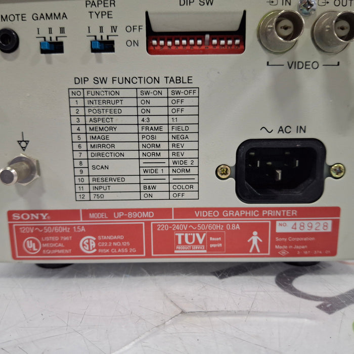 Sony Sony UP-890MD Imager / Printer Ultrasound reLink Medical