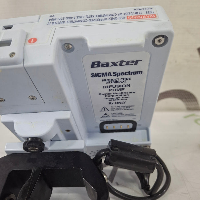 Baxter Baxter Sigma Spectrum 8.00.03 w/o Battery Infusion Pump Infusion Pump reLink Medical