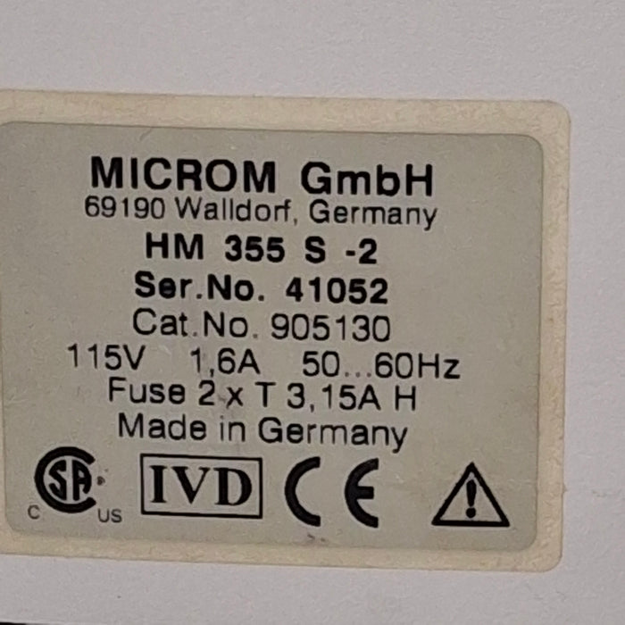 Microm HM 355S Microtome
