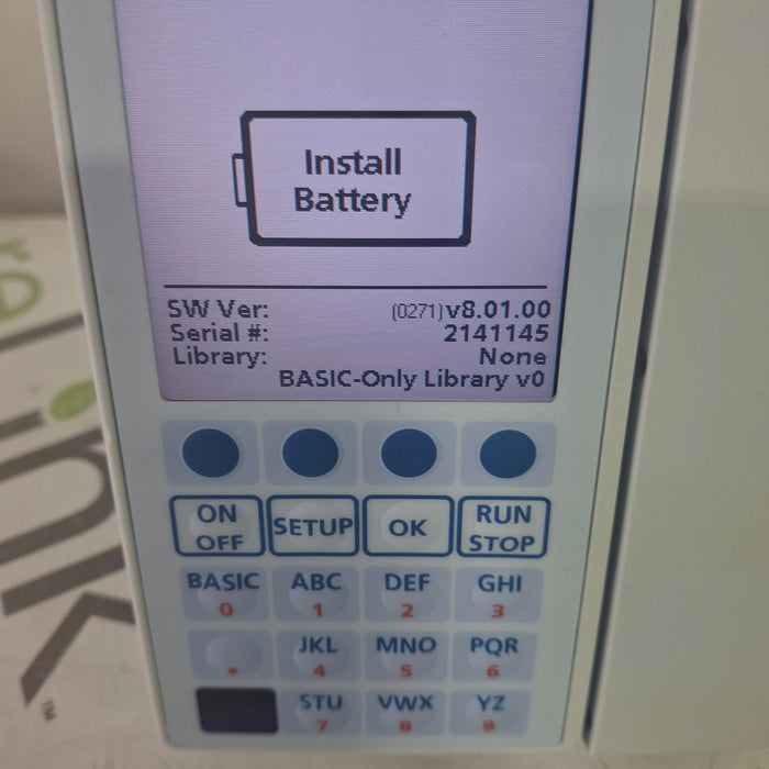 Baxter Sigma Spectrum 8.01.00 w/o Battery Infusion Pump