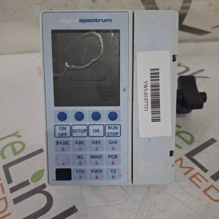 Baxter Sigma Spectrum w/Non Wireless or No Battery Infusion Pump