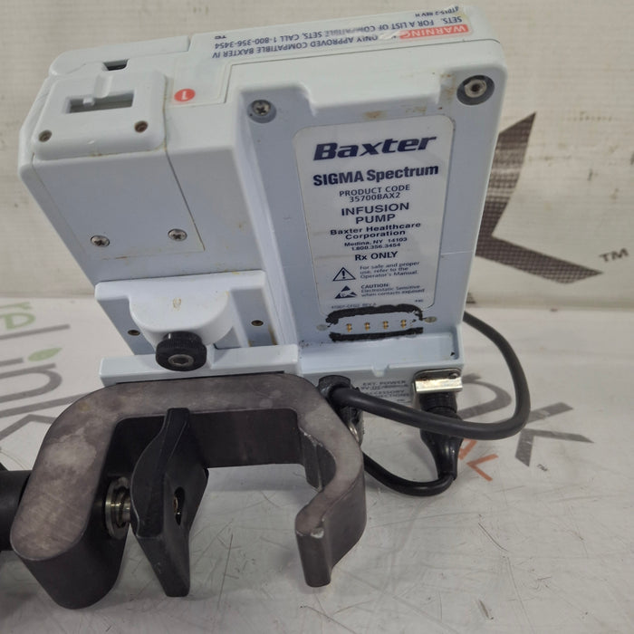 Baxter Sigma Spectrum w/Non Wireless or No Battery Infusion Pump