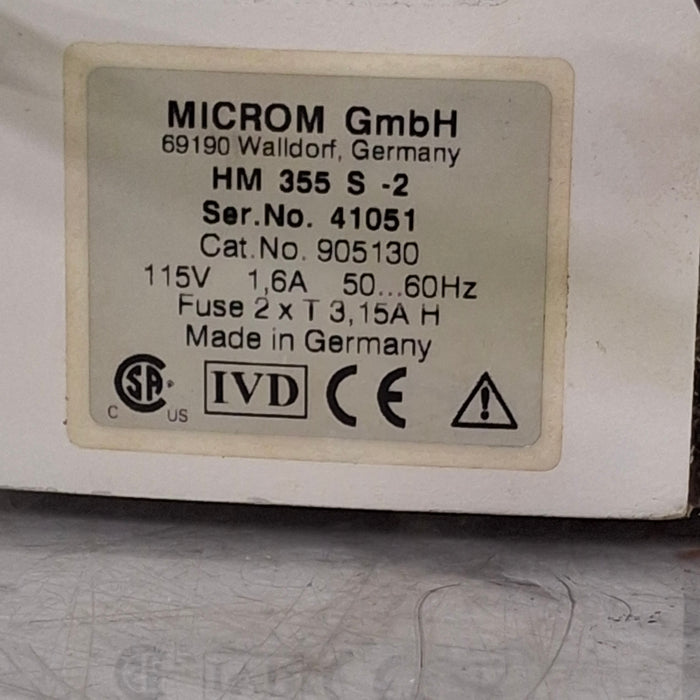 Microm Microm HM 355S Microtome Histology and Pathology reLink Medical