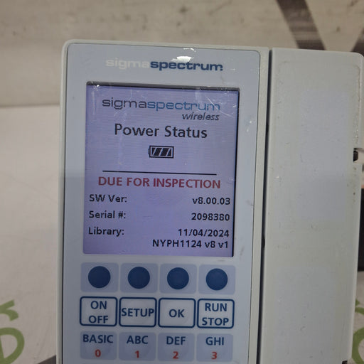 Baxter Baxter Sigma Spectrum 8.00.03 w/o Battery Infusion Pump Infusion Pump reLink Medical