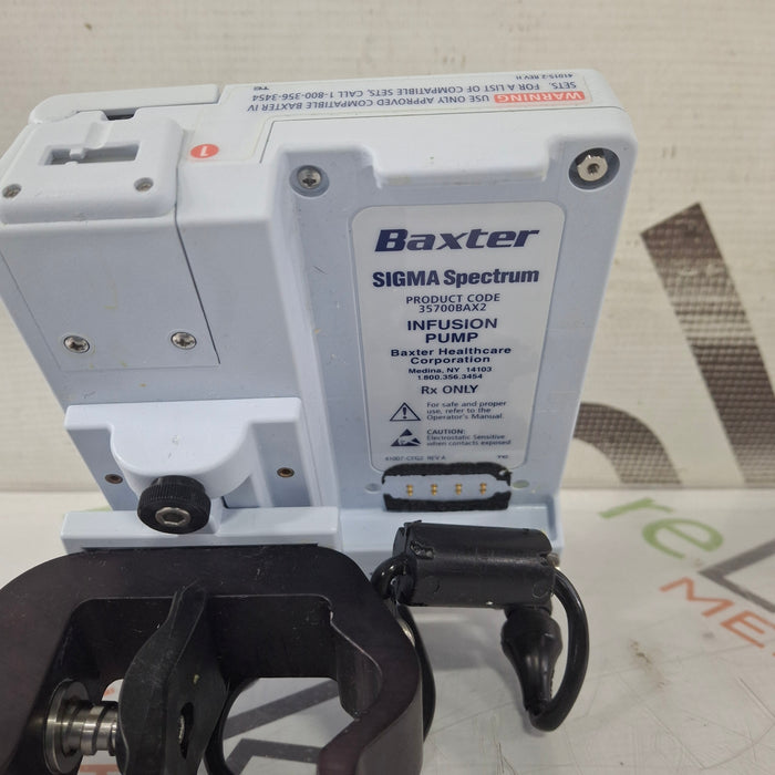 Baxter Baxter Sigma Spectrum 8.00.03 w/o Battery Infusion Pump Infusion Pump reLink Medical