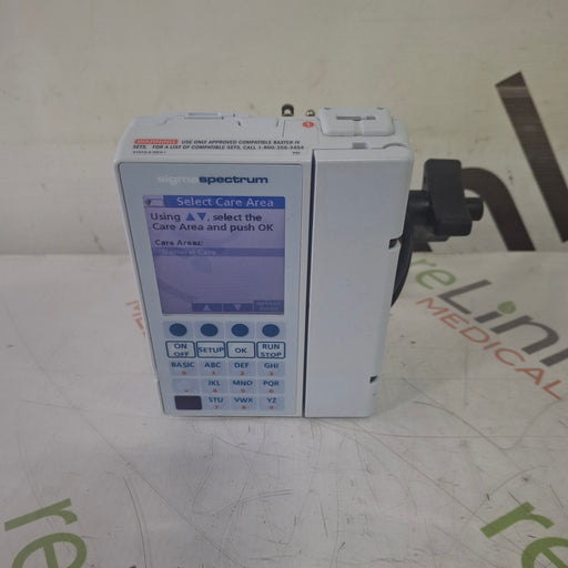 Baxter Baxter Sigma Spectrum 8.01.00 w/o Battery Infusion Pump Infusion Pump reLink Medical