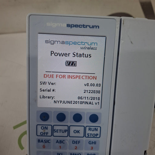 Baxter Baxter Sigma Spectrum 8.00.03 w/o Battery Infusion Pump Infusion Pump reLink Medical