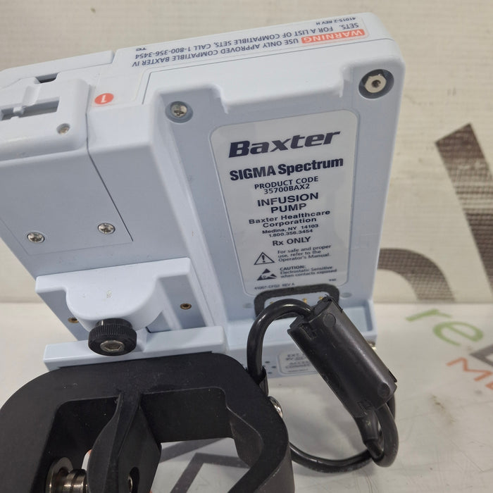 Baxter Baxter Sigma Spectrum 8.00.03 w/o Battery Infusion Pump Infusion Pump reLink Medical