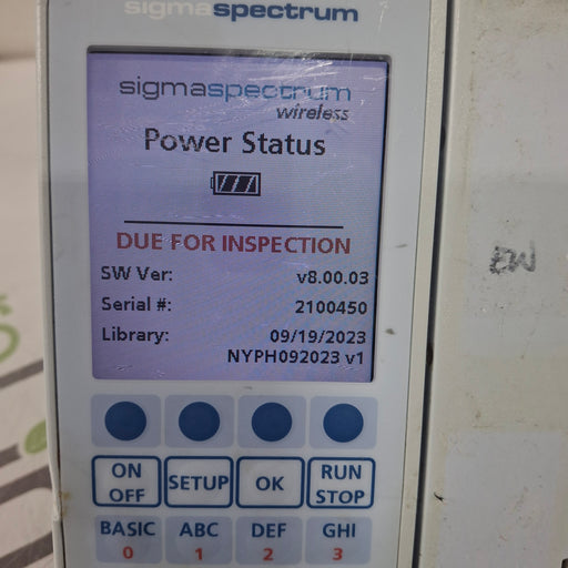 Baxter Baxter Sigma Spectrum 8.00.03 w/o Battery Infusion Pump Infusion Pump reLink Medical