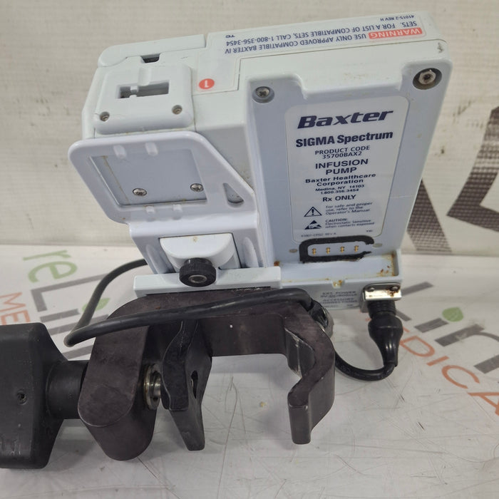Baxter Baxter Sigma Spectrum 8.00.03 w/o Battery Infusion Pump Infusion Pump reLink Medical