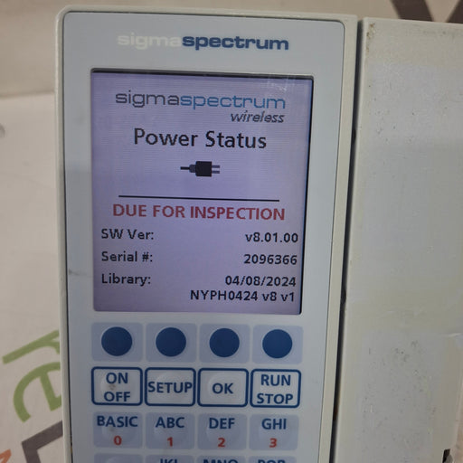 Baxter Baxter Sigma Spectrum 8.01.00 w/o Battery Infusion Pump Infusion Pump reLink Medical