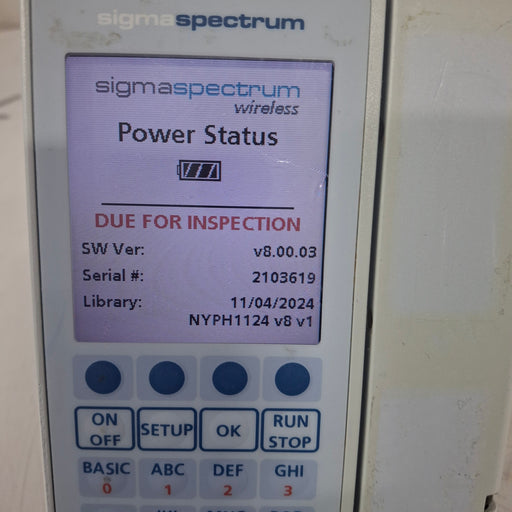 Baxter Baxter Sigma Spectrum 8.00.03 w/o Battery Infusion Pump Infusion Pump reLink Medical