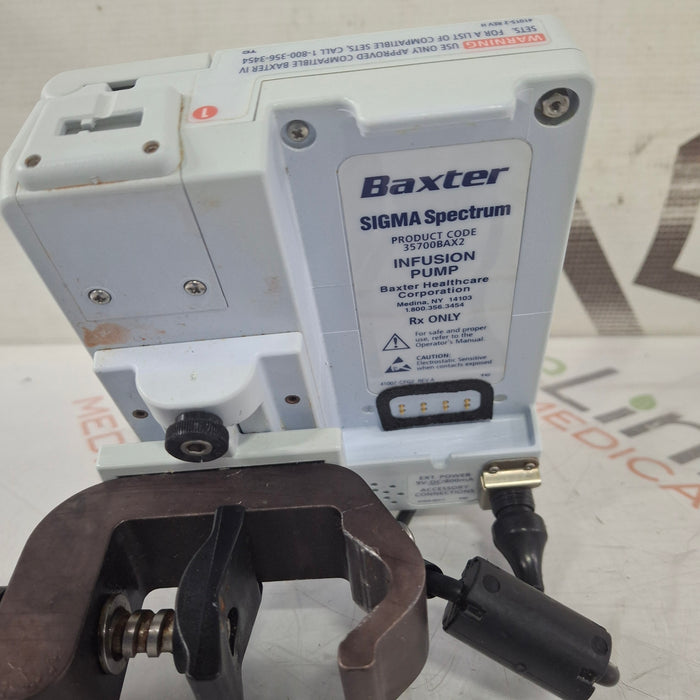 Baxter Baxter Sigma Spectrum 8.00.03 w/o Battery Infusion Pump Infusion Pump reLink Medical