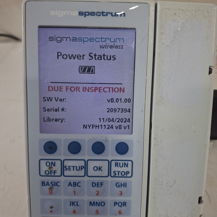 Baxter Baxter Sigma Spectrum 8.01.00 w/o Battery Infusion Pump Infusion Pump reLink Medical
