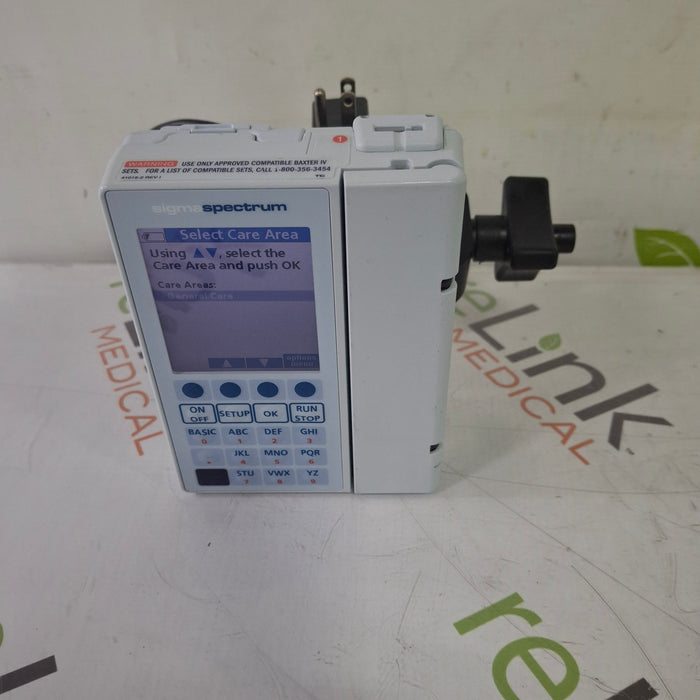 Baxter Sigma Spectrum 8.01.00 w/o Battery Infusion Pump