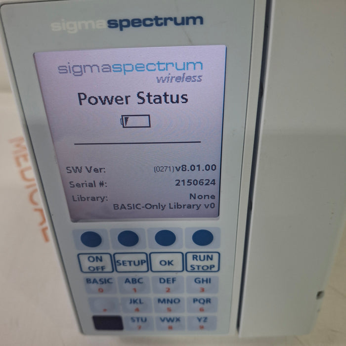 Baxter Baxter Sigma Spectrum 8.01.00 w/o Battery Infusion Pump Infusion Pump reLink Medical