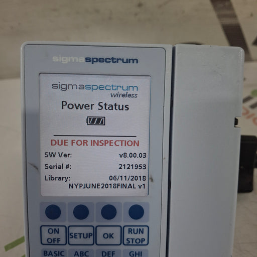 Baxter Baxter Sigma Spectrum 8.00.03 w/o Battery Infusion Pump Infusion Pump reLink Medical