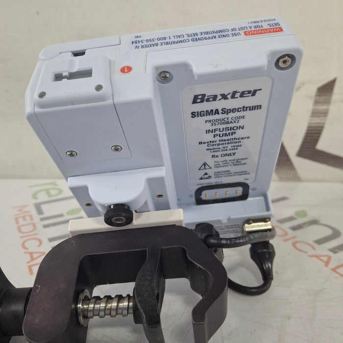 Baxter Baxter Sigma Spectrum 8.01.00 w/o Battery Infusion Pump Infusion Pump reLink Medical