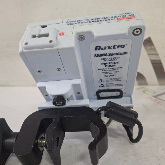 Baxter Baxter Sigma Spectrum 8.00.03 w/o Battery Infusion Pump Infusion Pump reLink Medical