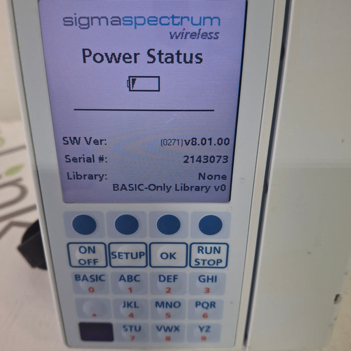 Baxter Baxter Sigma Spectrum 8.01.00 w/o Battery Infusion Pump Infusion Pump reLink Medical