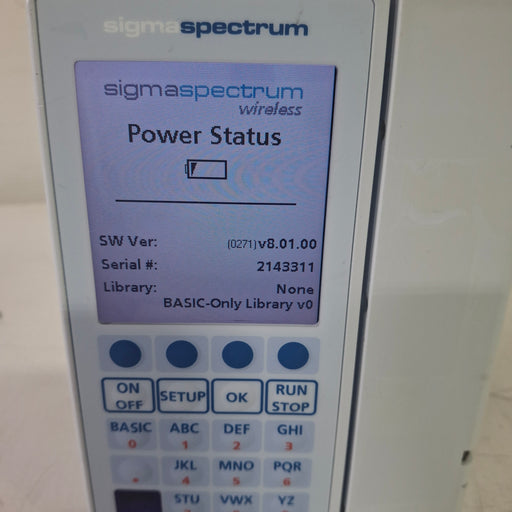 Baxter Baxter Sigma Spectrum 8.01.00 w/o Battery Infusion Pump Infusion Pump reLink Medical