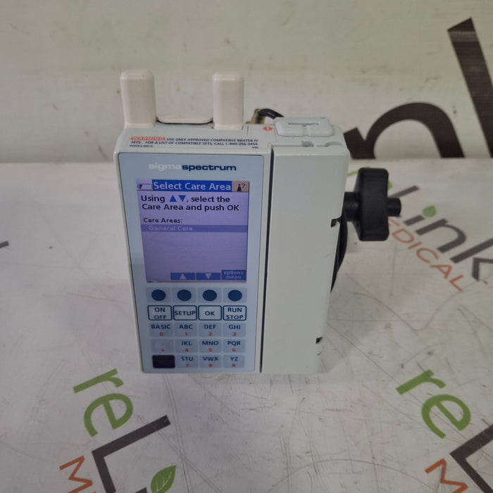 Baxter Baxter Sigma Spectrum 8.01.00 with A/B/G/N Battery Infusion Pump Infusion Pump reLink Medical