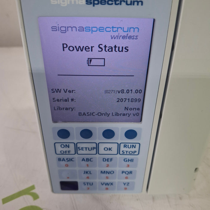 Baxter Baxter Sigma Spectrum 8.01.00 with A/B/G/N Battery Infusion Pump Infusion Pump reLink Medical