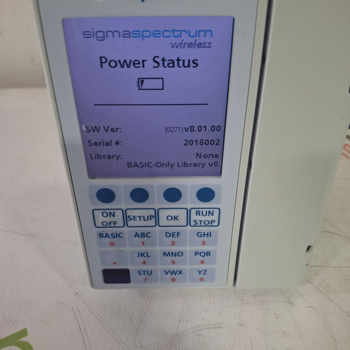 Baxter Baxter Sigma Spectrum 8.01.00 with A/B/G/N Battery Infusion Pump Infusion Pump reLink Medical
